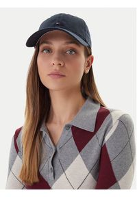 TOMMY HILFIGER - Tommy Hilfiger Czapka z daszkiem Essential Flag Soft Cap AW0AW17632 Granatowy. Kolor: niebieski. Materiał: bawełna, materiał #4