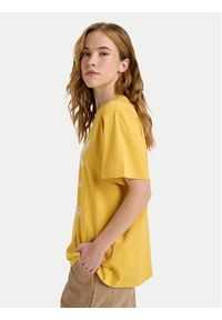 Roxy T-Shirt Hangloose The Sky ERJZT06020 Żółty Regular Fit. Kolor: żółty. Materiał: bawełna #4