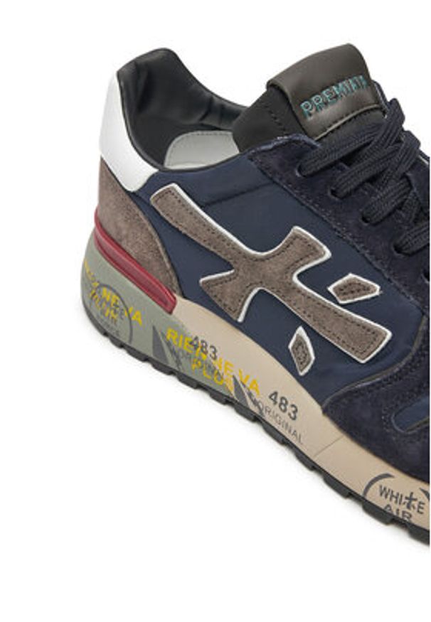 Premiata Sneakersy Mick 6421 Granatowy. Kolor: niebieski. Materiał: zamsz, skóra