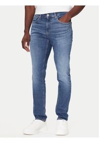 Tommy Jeans Jeansy DM0DM22203 Niebieski Slim Fit. Kolor: niebieski