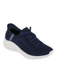 skechers - Damskie ULTRA FLEX 3.0 BRILLIANT PATH Slip-On Granatowy. Zapięcie: bez zapięcia. Kolor: niebieski. Sport: turystyka piesza