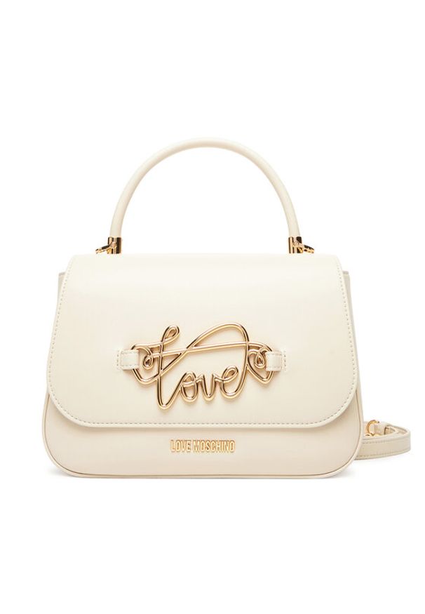 Love Moschino - LOVE MOSCHINO Torebka JC4268PP0MKG0110 Écru. Materiał: skórzane