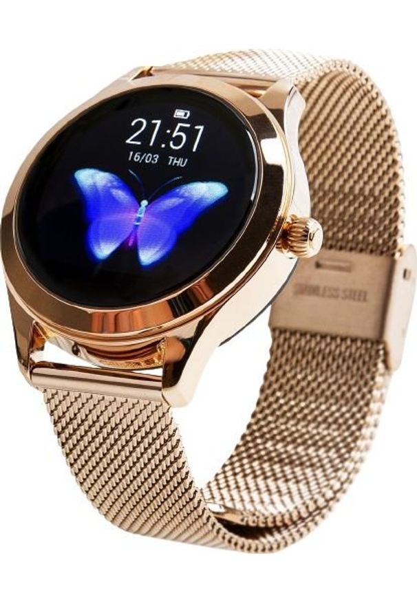 oromed - Smartwatch Oromed Smart Lady Gold Różowe złoto. Rodzaj zegarka: smartwatch. Kolor: różowy, wielokolorowy, złoty