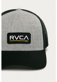 RVCA Czapka kolor szary z aplikacją. Kolor: szary. Wzór: aplikacja #2