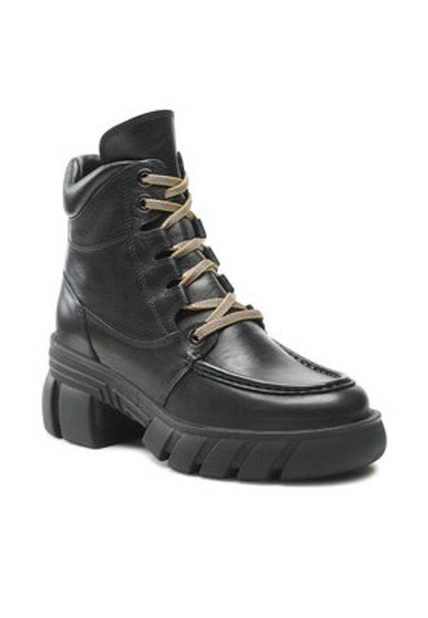 Badura Botki 222FW31 Czarny. Kolor: czarny. Materiał: skóra
