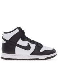 Buty Nike Dunk High Retro DD1869-103 - biało-czarne. Kolor: czarny, biały, wielokolorowy. Materiał: skóra, syntetyk, guma. Szerokość cholewki: normalna. Sezon: lato