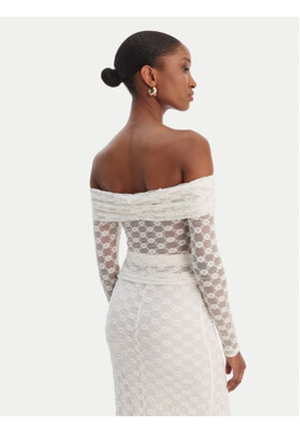 BARDOT - Bardot Bluzka 59742TB Biały Regular Fit. Kolor: biały. Materiał: syntetyk, bawełna