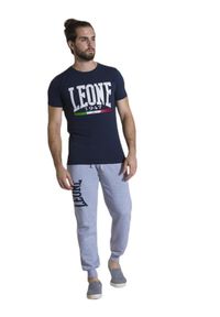 LEONE 1947 APPAREL - Męska koszulka z krótkim rękawem Leone 1947 Apparel. Kolor: niebieski. Materiał: tkanina. Długość rękawa: krótki rękaw. Długość: krótkie. Sport: fitness
