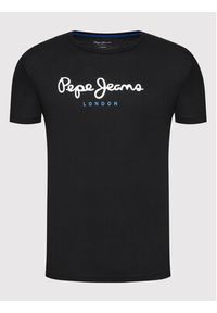 Pepe Jeans T-Shirt Eggo PM508208 Czarny Regular Fit. Kolor: czarny. Materiał: bawełna #4