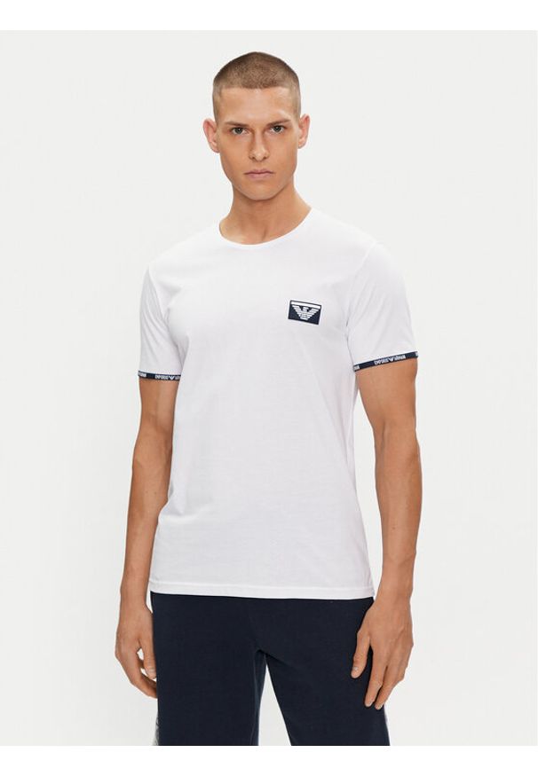 Emporio Armani Underwear T-Shirt 110853 4R755 00010 Biały Slim Fit. Kolor: biały. Materiał: bawełna