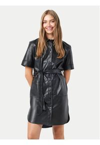 Noisy may - Noisy May Sukienka z imitacji skóry Andy 27026068 Czarny Regular Fit. Kolor: czarny. Materiał: skóra #4