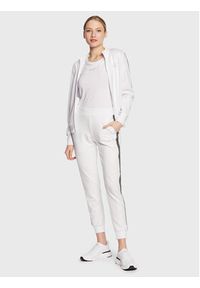 EA7 Emporio Armani Spodnie dresowe 3RTP73 TJLQZ 1100 Biały Regular Fit. Kolor: biały. Materiał: dresówka, syntetyk #5