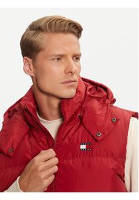 Tommy Jeans Bezrękawnik Alaska DM0DM19538 Czerwony Regular Fit. Kolor: czerwony. Materiał: syntetyk. Długość rękawa: bez rękawów #3