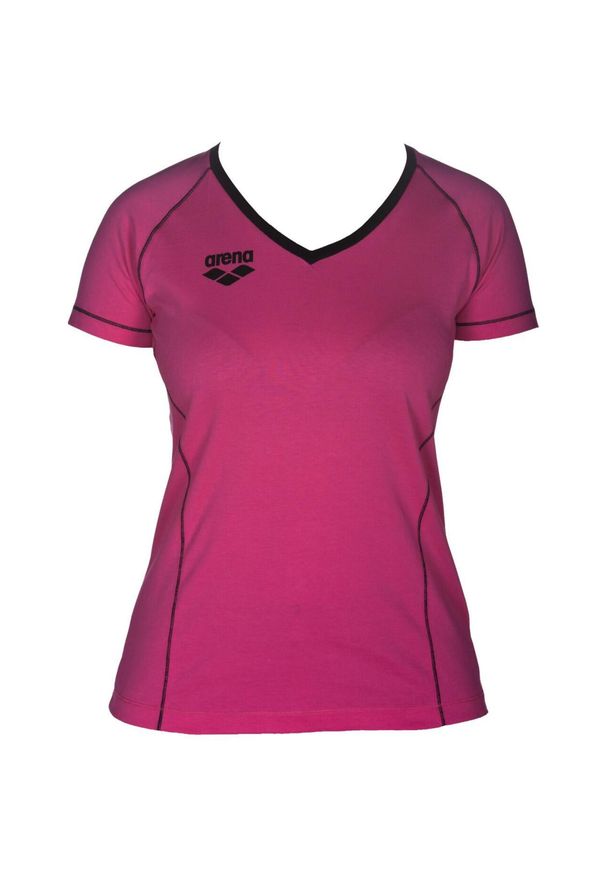 Koszulka T-Shirt Kobiecy Arena W Tl S/S Tee. Kolor: różowy, wielokolorowy, czerwony