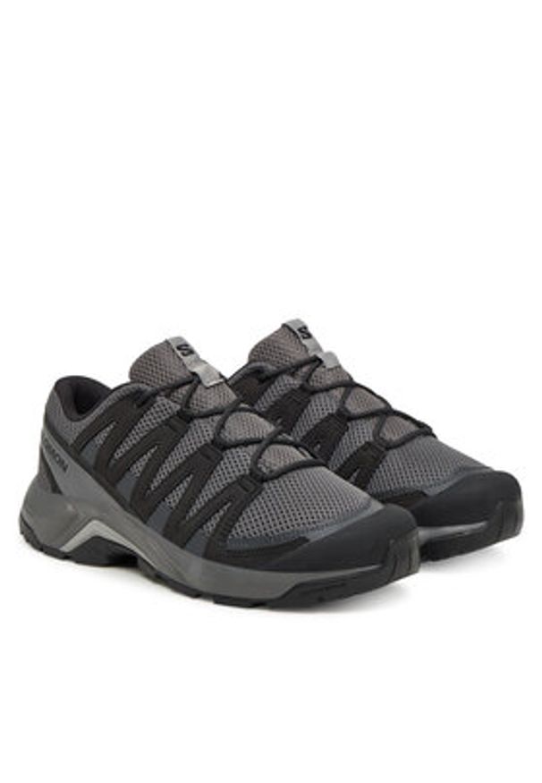 salomon - Salomon Trekkingi X-Adventure Recon L47813400 Szary. Kolor: szary. Materiał: nubuk, skóra. Sport: turystyka piesza