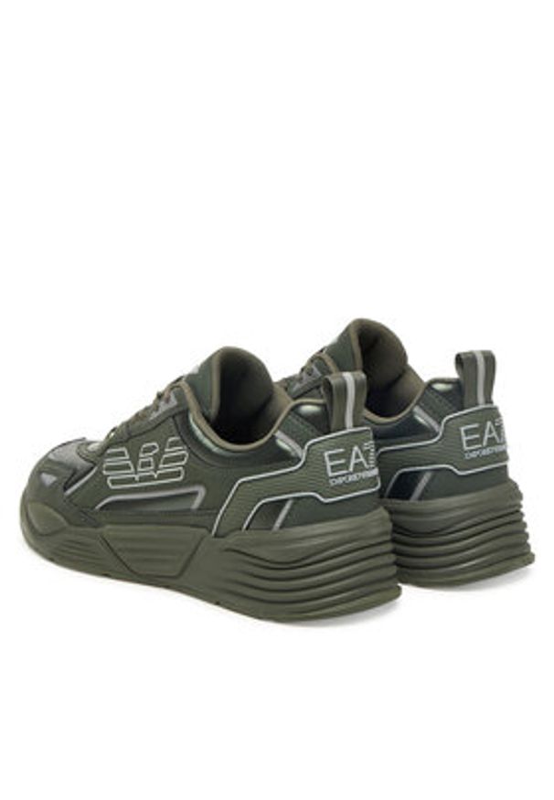 EA7 Emporio Armani Sneakersy 7X000306 AF18446 MZ233 Zielony. Kolor: zielony. Materiał: skóra