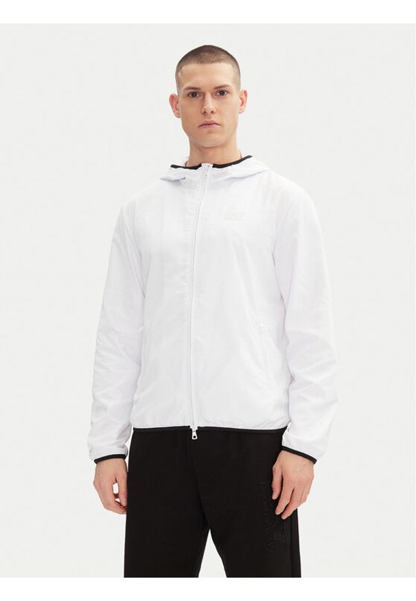 EA7 Emporio Armani Kurtka przejściowa 8NPB22 PNGRZ U0002 Biały Regular Fit. Kolor: biały. Materiał: syntetyk