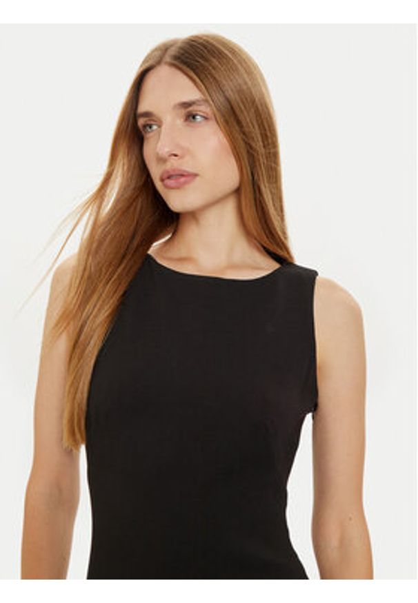Guess Sukienka koktajlowa Lena W4BK14 KBJP2 Czarny Slim Fit. Kolor: czarny. Materiał: wiskoza, syntetyk. Styl: wizytowy