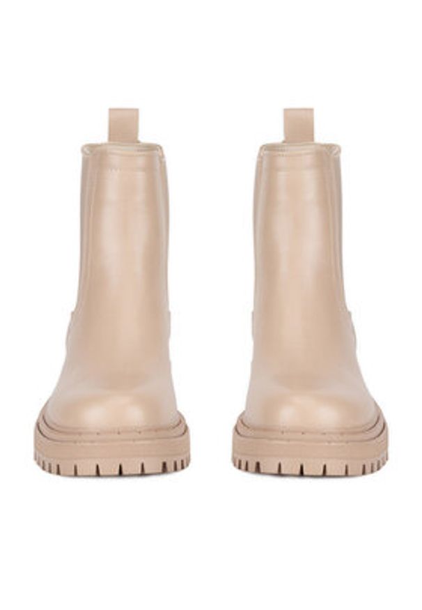 Jenny Fairy Sztyblety HY60208-1 Beżowy. Kolor: beżowy. Materiał: materiał