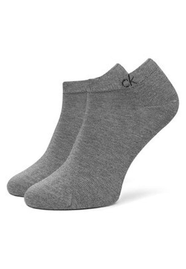 Calvin Klein Zestaw 3 par niskich skarpet męskich 701234366 Szary. Kolor: szary. Materiał: materiał, bawełna
