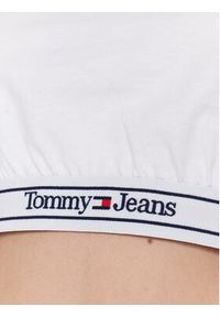 Tommy Jeans T-Shirt DW0DW15167 Biały Cropped Fit. Kolor: biały. Materiał: bawełna
