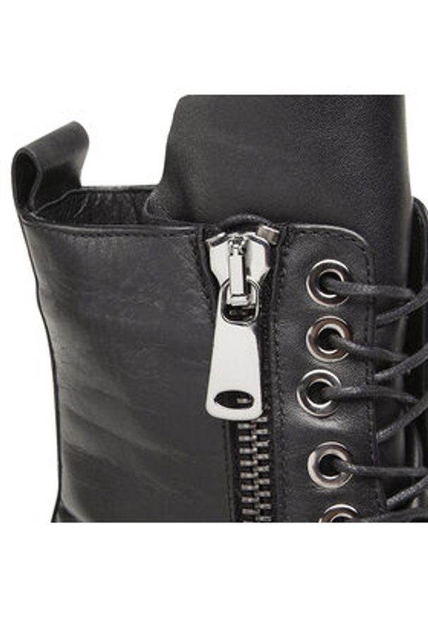 Gino Rossi Botki 222FW101V Czarny. Kolor: czarny. Materiał: skóra