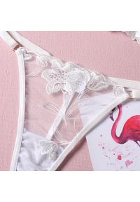 Intica - Komplet bielizny z gorsetowym biustonoszem i koronkowymi detalami Sinela. Kolor: biały. Materiał: koronka #4