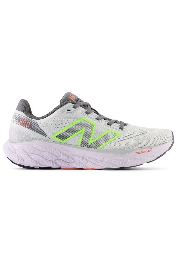 Buty damskie New Balance Fresh Foam X 880v14 W880F14 – szare. Okazja: na co dzień. Kolor: szary. Materiał: materiał, syntetyk, guma. Szerokość cholewki: normalna. Sport: fitness