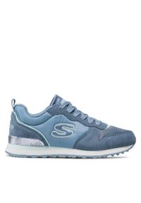 skechers - Skechers Sneakersy Step N Fly 155287/SLT Niebieski. Kolor: niebieski. Materiał: skóra, zamsz