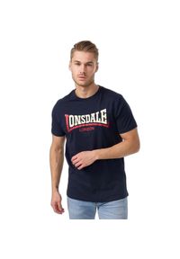 Koszulka Lonsdale Two Tone. Kolor: niebieski. Materiał: dzianina, bawełna #1
