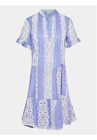 Iconique Sukienka letnia IC23 001 Fioletowy Regular Fit. Kolor: fioletowy. Materiał: bawełna. Sezon: lato #7