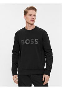 BOSS - Boss Bluza Salbo 50506119 Czarny Regular Fit. Kolor: czarny. Materiał: bawełna #1