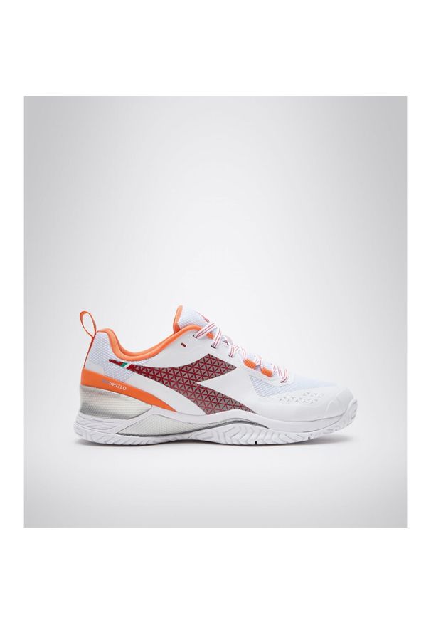 Buty do tenisa damskie Diadora BLUSHIELD TORNEO AG white/red. Kolor: czerwony, wielokolorowy, biały. Sport: tenis