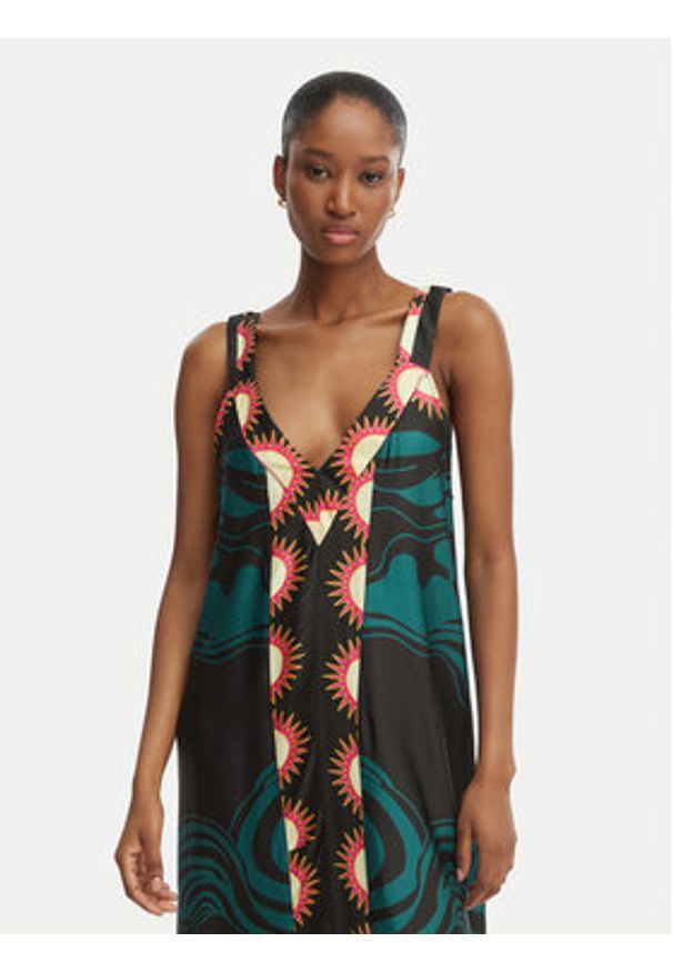 Maaji Sukienka letnia Lowry PT2309CLD004 Kolorowy Regular Fit. Materiał: wiskoza. Wzór: kolorowy. Sezon: lato