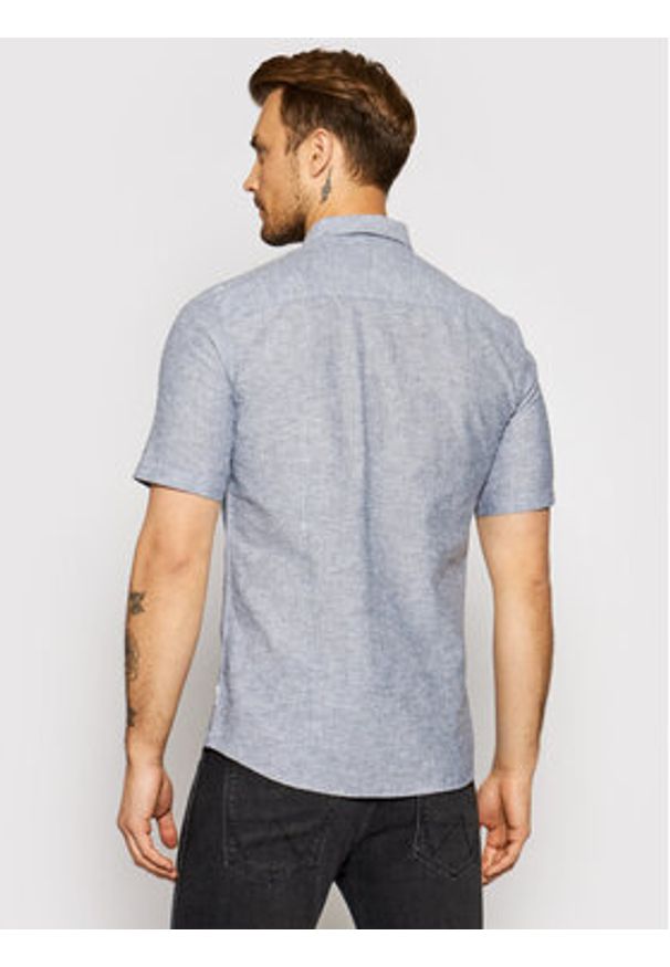 Only & Sons Koszula Caiden 22009885 Szary Slim Fit. Kolor: szary. Materiał: len, bawełna