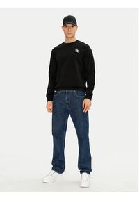 Karl Lagerfeld - KARL LAGERFELD Bluza 705710 500900 Czarny Regular Fit. Typ kołnierza: dekolt w karo. Kolor: czarny. Materiał: bawełna #5