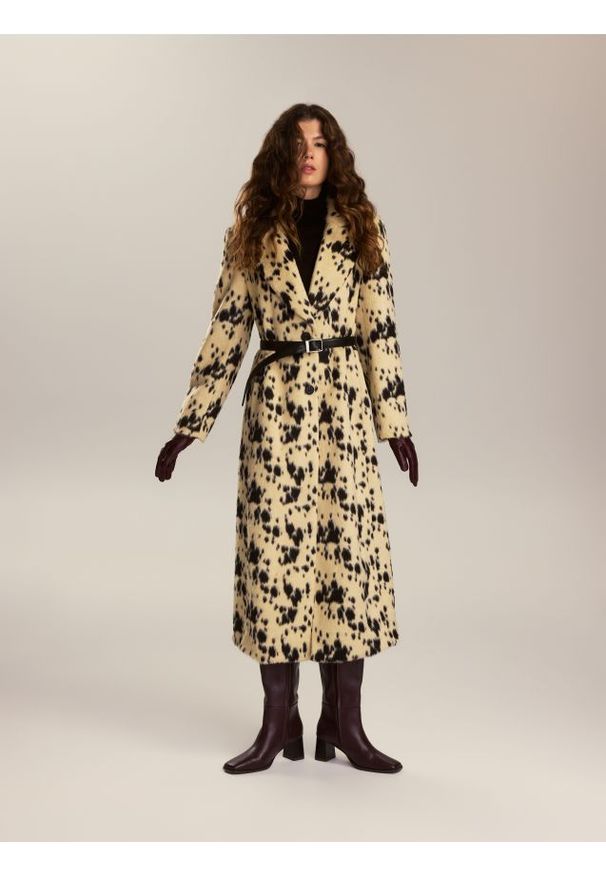 Reserved - Płaszcz ze sztucznego włosia - wielobarwny