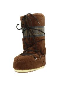 Moon Boot - Buty MOON BOOT MB ICON FLEECE Brązowy. Kolor: brązowy. Materiał: syntetyk, tkanina. Sezon: zima #1