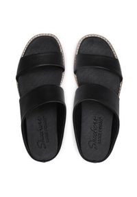skechers - Skechers Klapki Groupie 163033/BLK Czarny. Kolor: czarny. Materiał: skóra #4