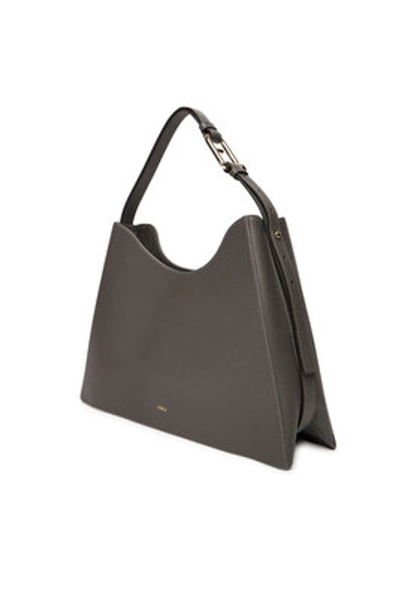 Furla Torebka Nuvola L Hobo WB01246 HSF000 CN 4283S 1007 Szary. Kolor: szary. Materiał: skórzane