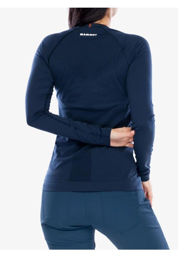 Bluza termoaktywna damska Mammut Trift Longsleeve. Kolor: niebieski. Długość rękawa: długi rękaw