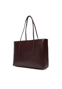 Calvin Klein Torebka Emblem Aop Tote W/ Pouch LV04F3266G Bordowy. Kolor: czerwony. Materiał: skórzane #3