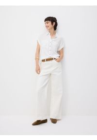 Reserved - Koszula z krótkim rękawem - biały. Kolor: biały. Materiał: wiskoza. Długość rękawa: krótki rękaw. Długość: krótkie #1