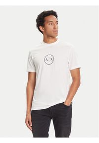 Armani Exchange T-Shirt XM001853 AF10356 U0009 Biały Regular Fit. Kolor: biały. Materiał: bawełna
