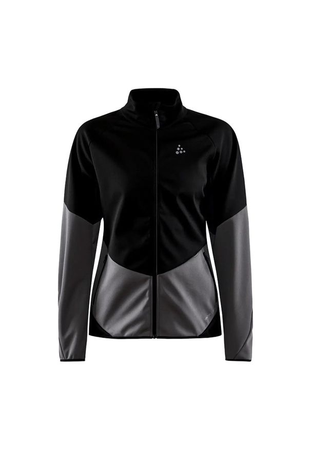 Damska wiatrówka Craft Glide. Kolor: czarny. Materiał: softshell. Sport: turystyka piesza, fitness