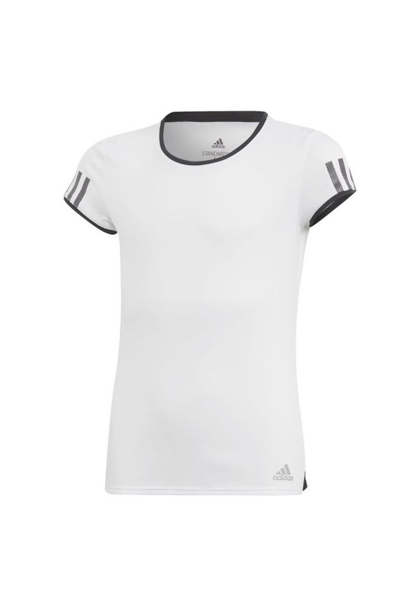 Adidas - T-shirt adidas Koszulka Club DU2464. Materiał: materiał, poliester, skóra, dzianina. Długość rękawa: krótki rękaw. Długość: krótkie. Wzór: ze splotem