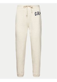 GAP - Gap Spodnie dresowe 463492-12 Beżowy Regular Fit. Kolor: beżowy. Materiał: bawełna