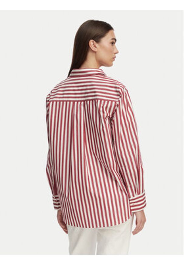 TOMMY HILFIGER - Tommy Hilfiger Koszula WW0WW45612 Czerwony jasny Regular Fit. Kolor: czerwony. Materiał: bawełna