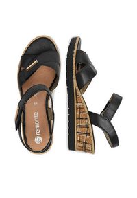 Remonte Sandały CEO-R6266-00 Czarny. Kolor: czarny. Materiał: skóra #7