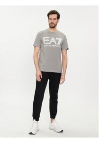 EA7 Emporio Armani T-Shirt 3DPT37 PJMUZ 3905 Szary Regular Fit. Kolor: szary. Materiał: bawełna #5